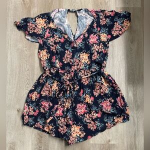 Torrid Floral Romper size 2